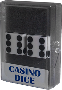 Dice 2-Pack White Precision 19mm (Casino) - Trick - Got Magic?