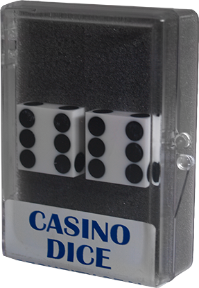 Dice 2-Pack White Precision 19mm (Casino) - Trick - Got Magic?