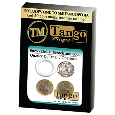 Euro-Dollar Scotch And Soda (ED000) (Quarter Dollar and 1 Euro) by Tango-Trick - Got Magic?