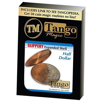 Slippery Expanded Shell (Half Dollar) by Tango-Trick (D0091) - Got Magic?
