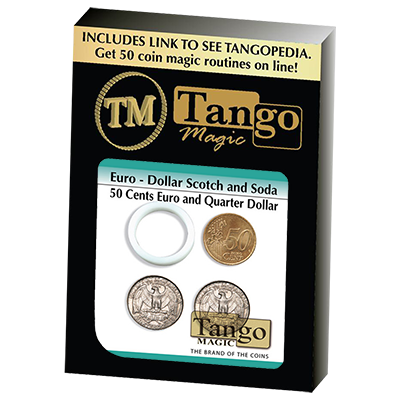Euro-Dollar Scotch And Soda (50 Cent Euro and Quarter Dollar)(ED001)by Tango-Trick - Got Magic?