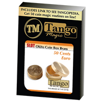 Slot Okito Coin Box Brass 50cent Euro by Tango -Trick (B0016) - Got Magic?