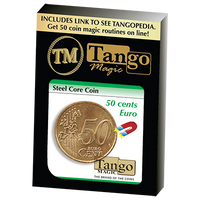 Steel Core Coin (50 Cent Euro) by Tango -Trick (E0022) - Got Magic?