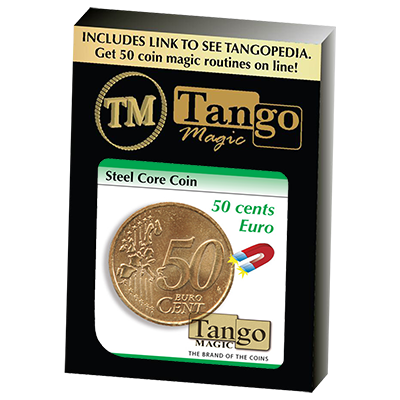 Steel Core Coin (50 Cent Euro) by Tango -Trick (E0022) - Got Magic?