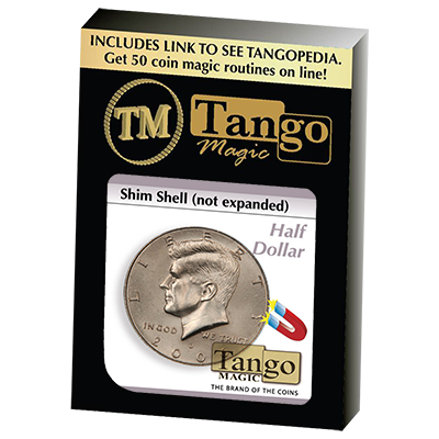 Shim Shell Half Dollar NOT Expanded (D0083) by Tango - Trick - Got Magic?