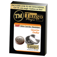 Slot Okito Coin Box Quarter Aluminum by Tango - Trick (A0014) - Got Magic?