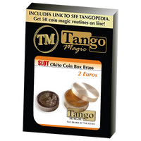 Slot Okito Coin Box Brass 2 Euro  by Tango - Trick (B0017) - Got Magic?