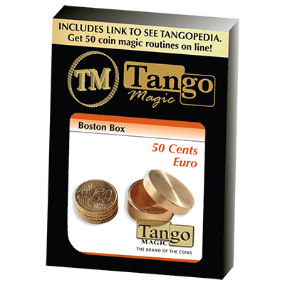 Boston Coin Box Brass (50 cents Euro) by Tango - Trick (B0006) - Got Magic?