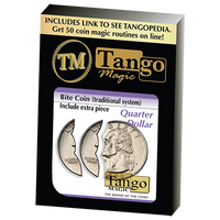 Bite Coin - (US Quarter - Traditional With Extra Piece)(D0047)by Tango - Trick - Got Magic?