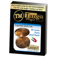 Expanded Shell Coin (50 Cent Euro, Steel Back) by Tango Magic - Trick (E0005) - Got Magic?