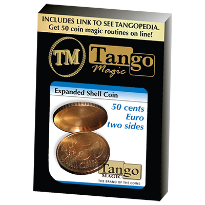 Expanded Shell Coin 50 Cent Euro (Two Sides) by Tango - Trick (E0004) - Got Magic?