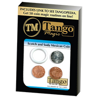 Scotch And Soda Mexican Coin  (D0050) by Tango - Trick - Got Magic?