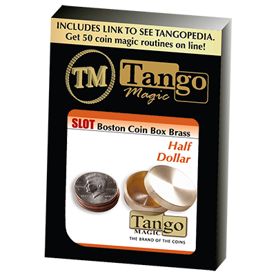 Slot Boston Box Brass half dollar (B0023)Tango-Trick - Got Magic?