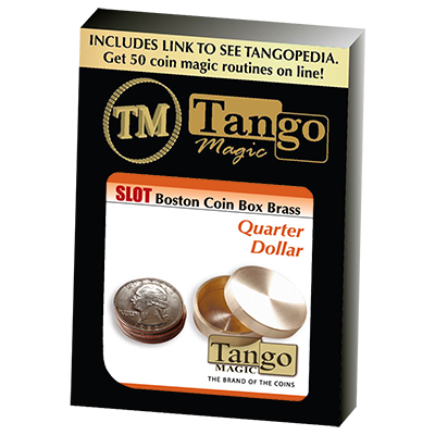 Slot Boston Box Brass Quarter by Tango -Trick (B0022) - Got Magic?