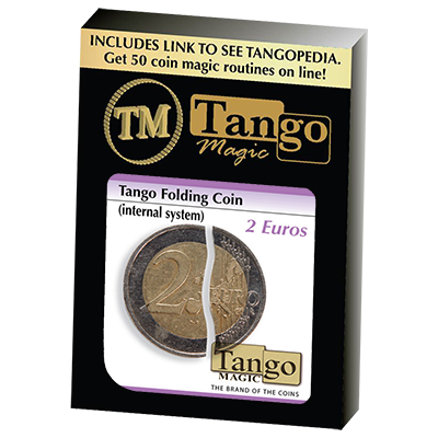 Tango Folding Coin 2 Euro Internal System by Tango-Trick (E0039) - Got Magic?