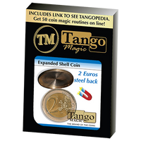 Expanded Shell Coin - (2 Euro, Steel Back) by Tango Magic - Trick (E0065) - Got Magic?