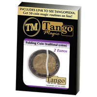 Folding Coin - 2  Euros (Traditional) by Tango Magic - Trick (E0064) - Got Magic?