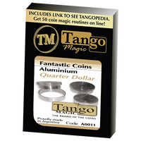 Fantasic Coins Quarter Dollar Aluminum (A0011) (Made with Real Coins) by Tango-Trick - Got Magic?