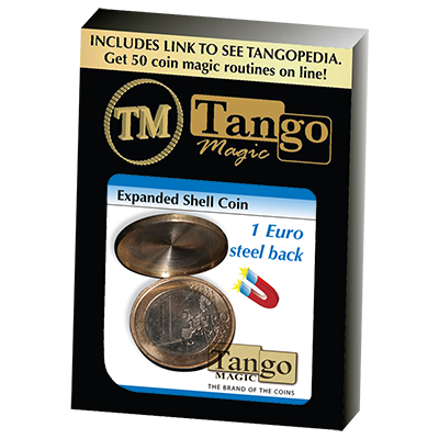 Expanded Shell Coin - (1 Euro, Steel Back) by Tango Magic - Trick (E0066) - Got Magic?