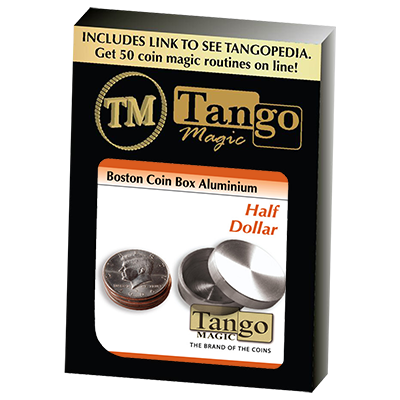 Boston Coin Box (Half Dollar Aluminum) by Tango - Trick (A0008) - Got Magic?