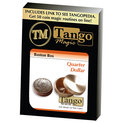 Boston Box (Brass US Quarter) by Tango Magic - Trick (B0011) - Got Magic?