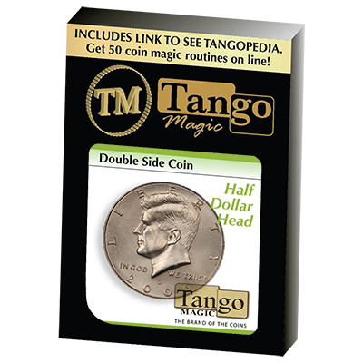 Double Side Half Dollar (Heads) (D0035) by Tango Magic - Trick - Got Magic?