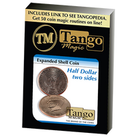Expanded Shell Half Dollar (Two Sided)D0006 by Tango - Trick - Got Magic?