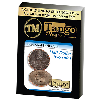 Expanded Shell Half Dollar (Two Sided)D0006 by Tango - Trick - Got Magic?