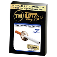 Cigarette Through Half Dollar (Two Sided) (D0015)by Tango - Trick - Got Magic?