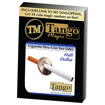 Cigarette Through Half Dollar (Two Sided) (D0015)by Tango - Trick - Got Magic?