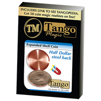 Expanded Shell Coin (Half Dollar) (D0007)(Steel Back) by Tango Magic - Trick - Got Magic?