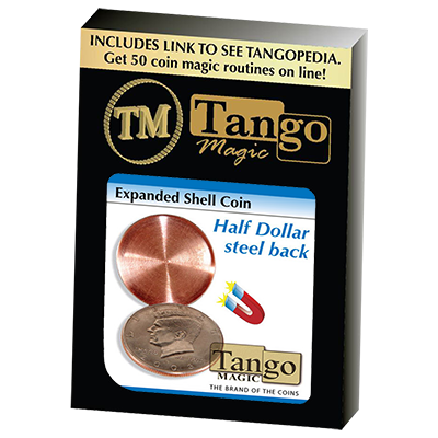 Expanded Shell Coin (Half Dollar) (D0007)(Steel Back) by Tango Magic - Trick - Got Magic?