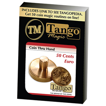 50 cents Euro Thru Hand by Tango - Trick (E0057)