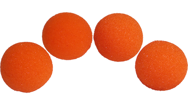 3 inch Super Soft Sponge Ball (Orange) Pack of 4 from Magic by Gosh - Got Magic?