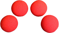 3 inch Super Soft Sponge Ball (Red) Pack of 4 from Magic by Gosh - Got Magic?