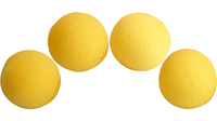 1 inch Super Soft Sponge Ball (Yellow) Pack of 4 from Magic by Gosh - Got Magic?