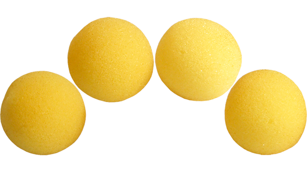 1 inch Super Soft Sponge Ball (Yellow) Pack of 4 from Magic by Gosh - Got Magic?