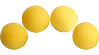 1.5 inch Super Soft Sponge Balls (Yellow) Pack of 4 from Magic by Gosh - Got Magic?