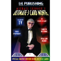 3 Card Monte Card Trick Skinner (Red) - Got Magic?