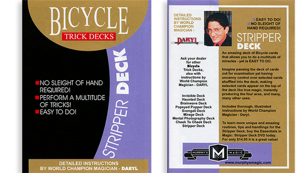 Stripper Deck Mandolin Bicycle (Red) - Got Magic?