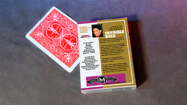 Invisible Deck Bicycle Mandolin (Red) - Got Magic?