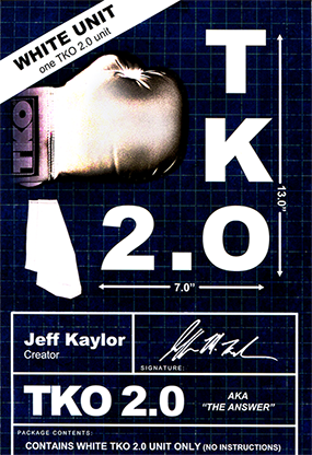 TKO 2.0 Gimmick only (white) by Jeff Kaylor - Trick - Got Magic?