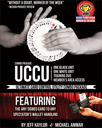 Any Card to Any Spectator's Wallet COMBO PACK! - BLACK & WHITE (DVD and Gimmicks) By Jeff Kaylor and Michael Ammar - DVD - Got Magic?