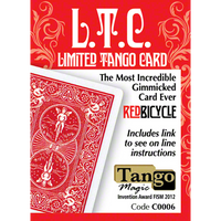 Limited Tango Card Red (T.L.C.) (C0006) by Tango - Trick - Got Magic?