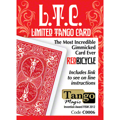 Limited Tango Card Red (T.L.C.) (C0006) by Tango - Trick - Got Magic?