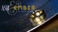 Ash and Ember Gold Beveled Size 7 (2 Rings) by Zach Heath - Trick - Got Magic?