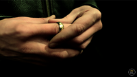 Ash and Ember Gold Curved Size 7 (2 Rings) by Zach Heath - Trick - Got Magic?