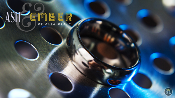 Ash and Ember Silver Curved Size 7 (2 Rings) by Zach Heath - Trick - Got Magic?