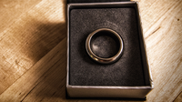 Kinetic PK Ring (Silver) Curved size 9 by Jim Trainer - Trick - Got Magic?