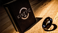 Kinetic PK Ring (Black) Beveled size 8 by Jim Trainer - Trick - Got Magic?
